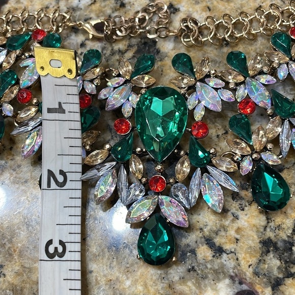 Zara Colorful Crystal Bib Necklace - Picture 13 of 15